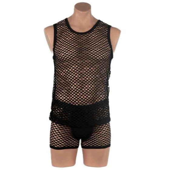 2311B - Men's Diamond Mesh Boxer - Image 16