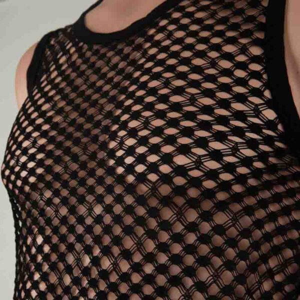 2311 - Men's Diamond Mesh Singlet - Image 4