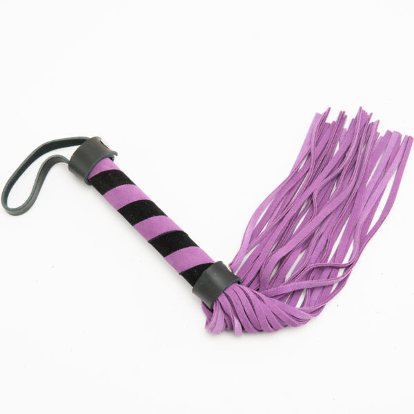W201 - Leather Whip - Barber Shop Handle - 38cm - Image 6