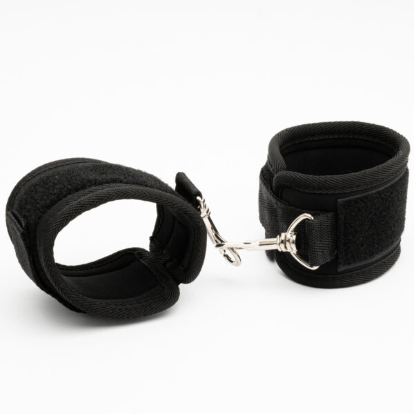 L110 - Black Neoprene Velcro Cuffs - Image 2