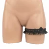 1007 - Sized Lace Leg Garter - One Size, Black