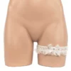 1007 - Sized Lace Leg Garter - Queen, White