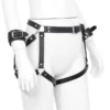 1019BX - Leather Bum Harness With Cuffs