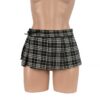 107 - Tartan School Girl Skirt - XS (6), Black