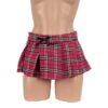 107 - Tartan School Girl Skirt - XS (6), Hot Pink