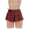 107 - Tartan School Girl Skirt - XS (6), Red