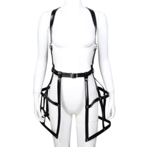 118 - Leather Strap Skirt with Brace