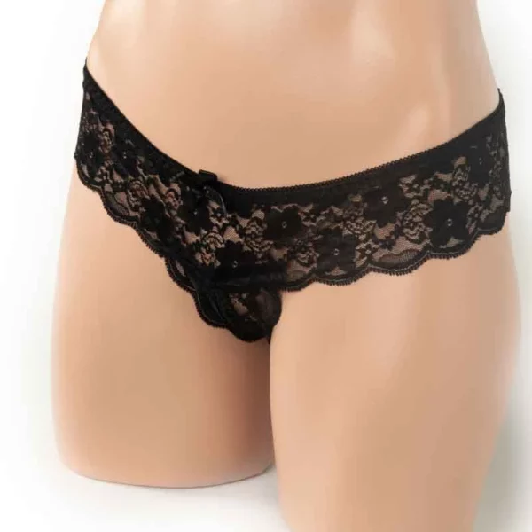 169 - Lace Crutchless G String - Image 2