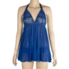 2000D - ALISON Lace Babydoll - One Size (8-10), Blue