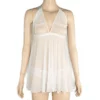 2000D - ALISON Lace Babydoll - One Size (8-10), White