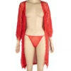 2003B - DESTINY Brunchcoat - One Size (8-10), Red