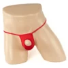 212 - Men's Peek a Boo Micro G-String - Mens One Size, Red