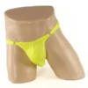 214 - Men's Stripper Clip G-String - Mens One Size, Fluro Yellow