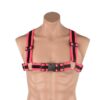 2307 - Men's Neon Reflective Harness - Mens One Size, Black/Hot Pink