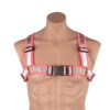 2307 - Men's Neon Reflective Harness - Mens One Size, Pink/Silver
