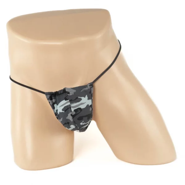 236 - Men's Army Print G-String - Image 5
