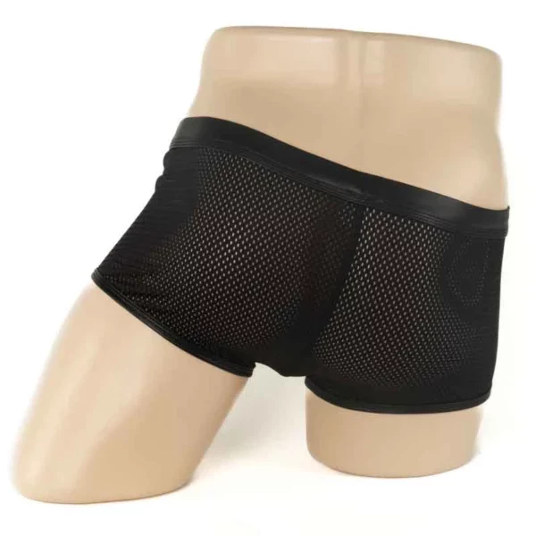 240 - Men's Mesh Boxer with Wetlook Pouch - Image 2