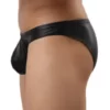 243 - Men's Wetlook Brief - M, Black