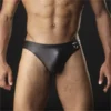 247 - Men’s Leather Look G-String - M