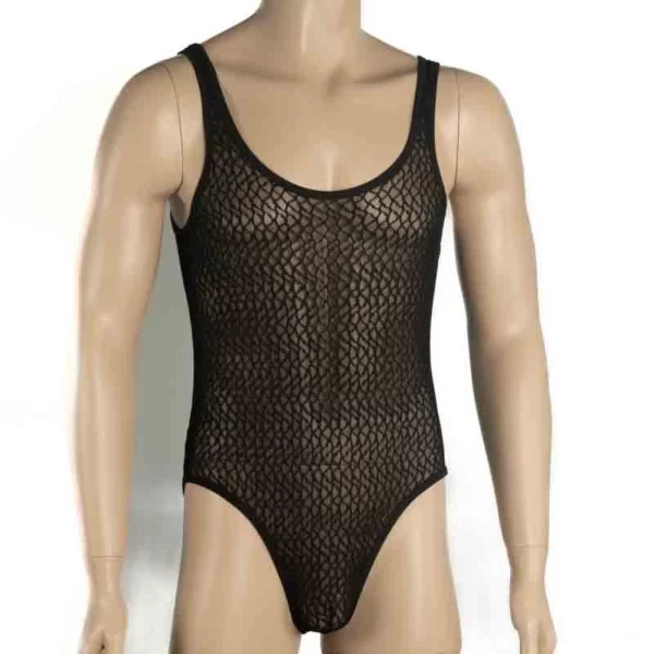 255 - Men's Mesh Bodysuit - Image 3