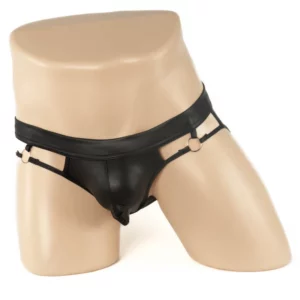 256 - Men's Leather Look Jockstrap