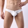 257 - Men's PVC Button Brief - M, White