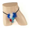 270 - Men's Novelty G-String - Rooster - Mens One Size, Light Blue