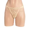 345 - Floral G-String - One Size (8-12), Flesh