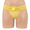 347 - Lace Band G-String - Yellow