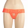 350 - Crutchless Pearl G-String - One Size, Orange