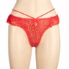 354 - Lace Frill G-String - Red
