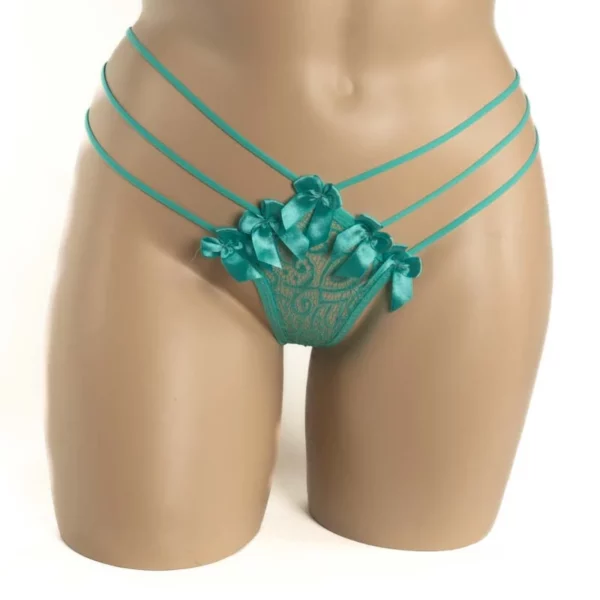 356 - Floral Bow G-String - Image 3