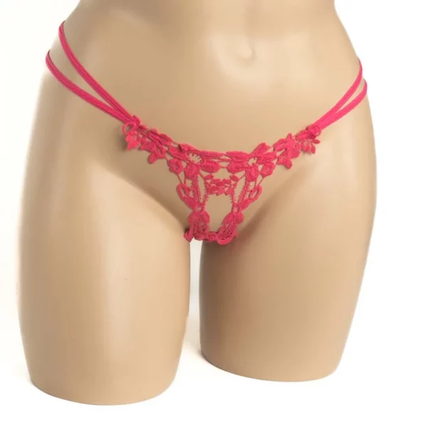 357 – Open Floral G-String - Image 8