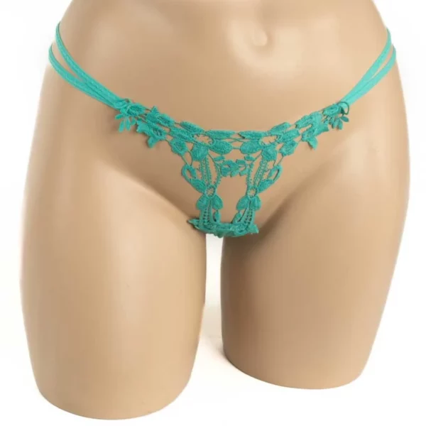 357 – Open Floral G-String - Image 5