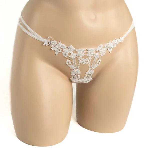 357 – Open Floral G-String - Image 3