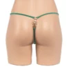 358 -  Jewelled Lace G-String - One Size, Green