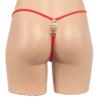 358 -  Jewelled Lace G-String - One Size, Red