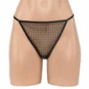 359 - Diamonte Mesh G-String - One Size, Black