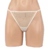 359 - Diamonte Mesh G-String - One Size, White