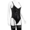 4241 - Wetlook Teddy with Suspender