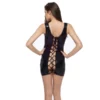 4243 - Wetlook Dress with Lace up Back