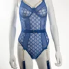 4273 - IMOGEN Bodysuit with Garters - S, Black