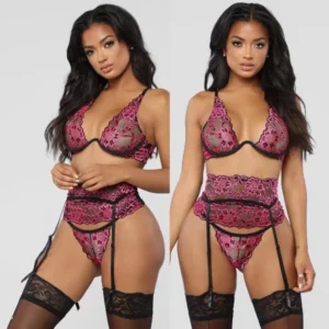 567BX - 3 Piece Embroidered Lace Set