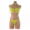 590 - Fluro Colours 2pce Set - One Size (8-10), Fluro Yellow