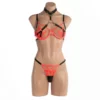 598 - NIKITA 2 Piece Set with Choker - M, Hot Pink