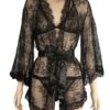 740 - Lace Brunchcoat - One Size (8-12), Black