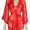 740 - Lace Brunchcoat - One Size (8-12), Red