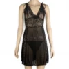 742 - Lace Babydoll - Black