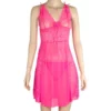 742 - Lace Babydoll - Hot Pink