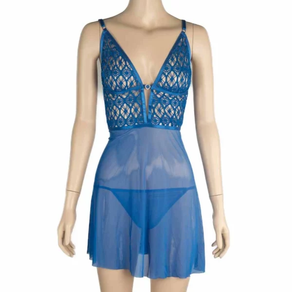743 - V Lace Babydoll - Image 4